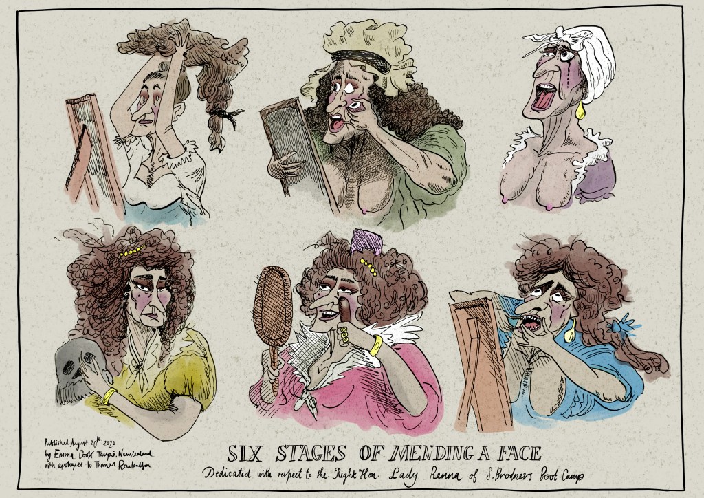 Six Stages of Mending a Face&nbsp;Cartoon